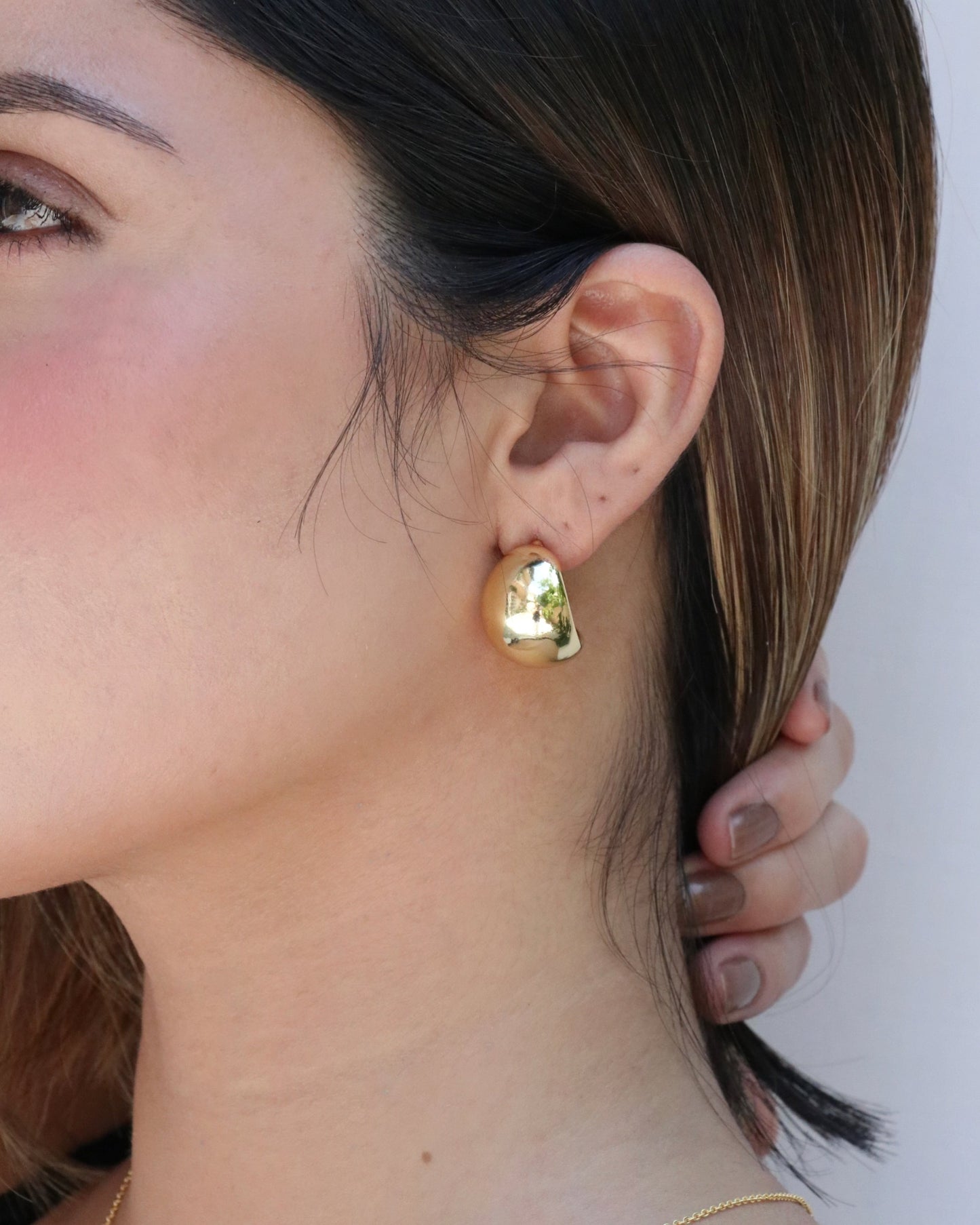 Chunky Crescent Earrings