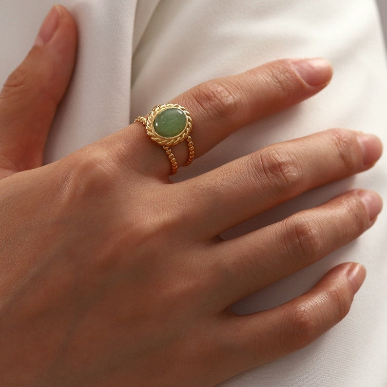 Agate Stone Ring