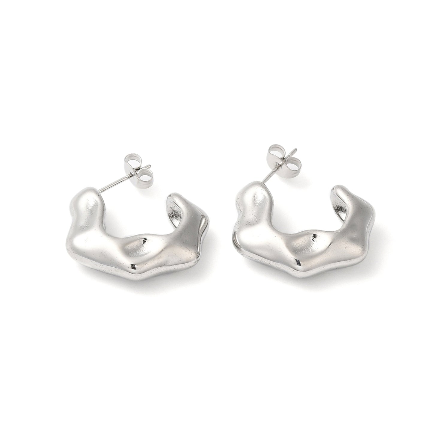 Arch Hammered Earrings