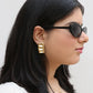 Rectangle Hammered Earrings