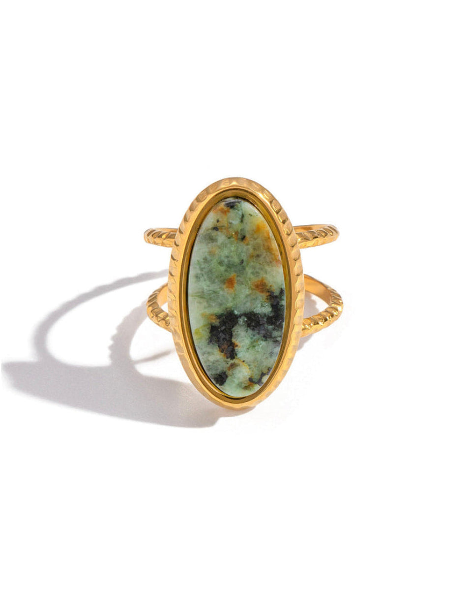 African Turquoise Stone Ring
