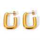 Contour U Earrings