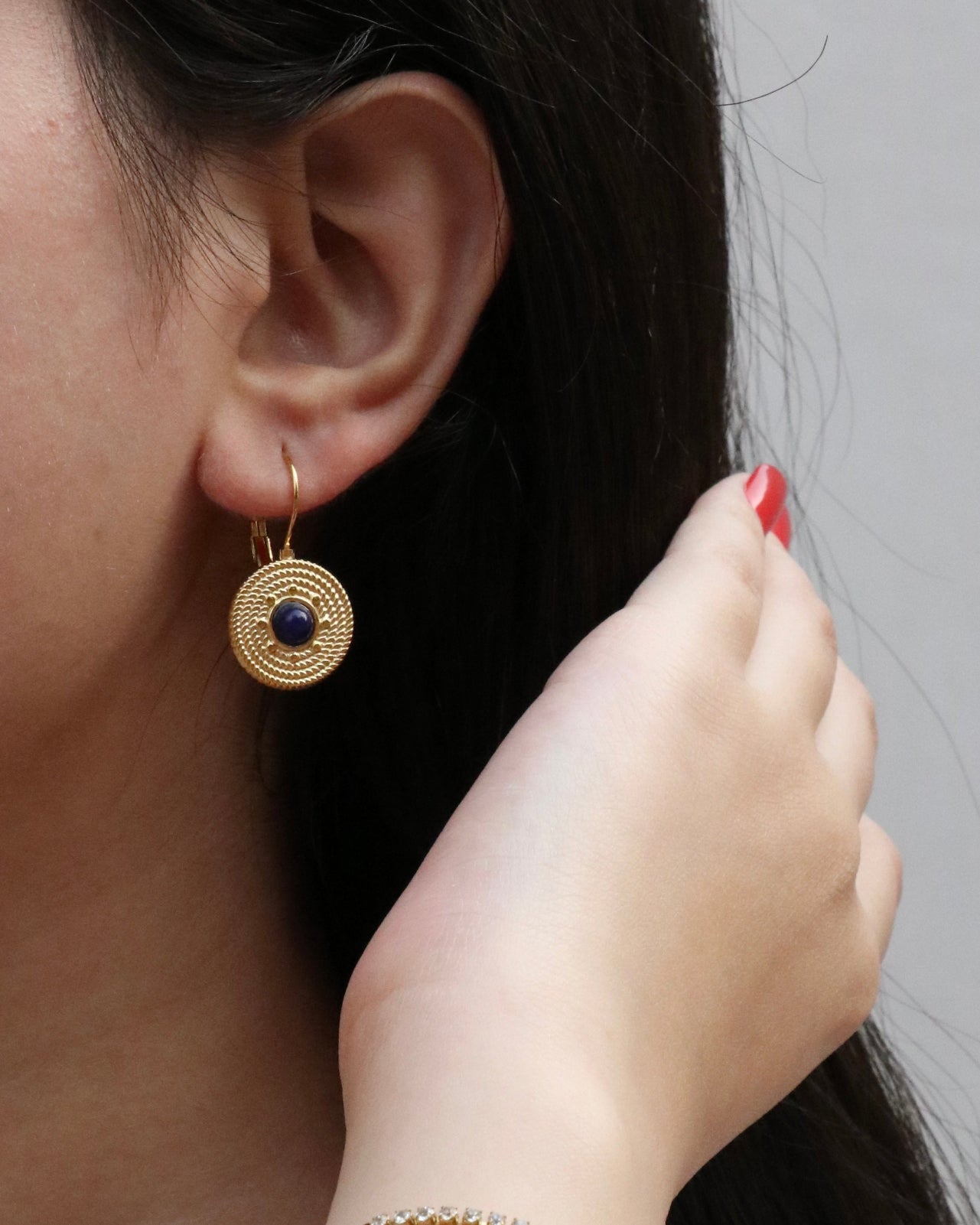 Vintage Lapis Lazuli Earrings