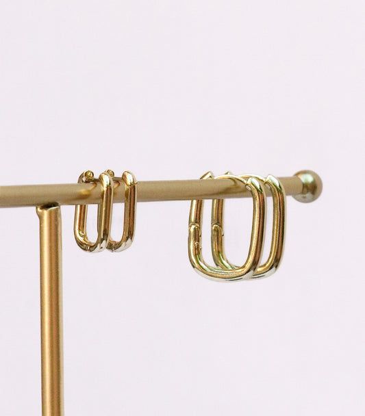 U-Shaped Hoop Earrings