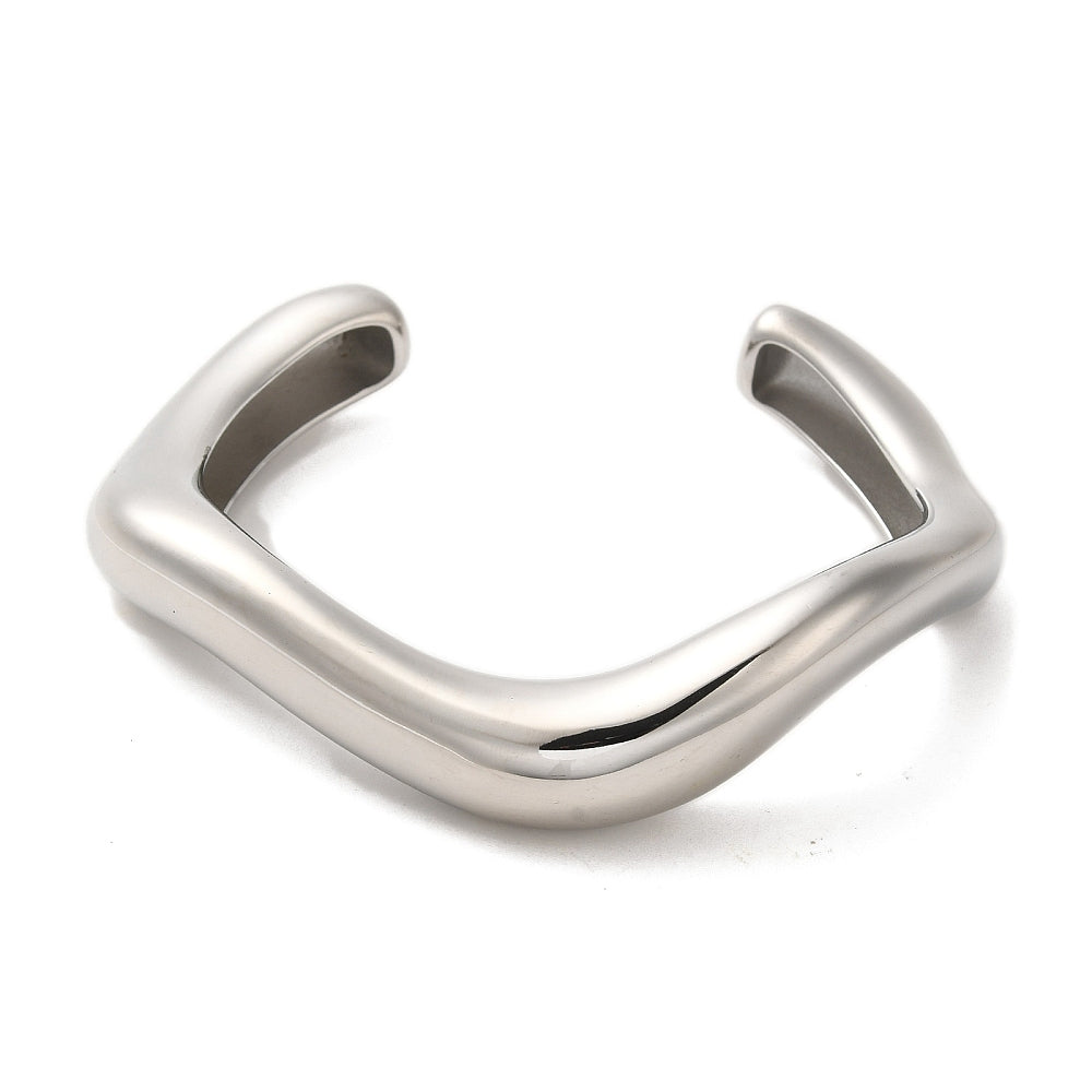 Sculpted Wave Bangle
