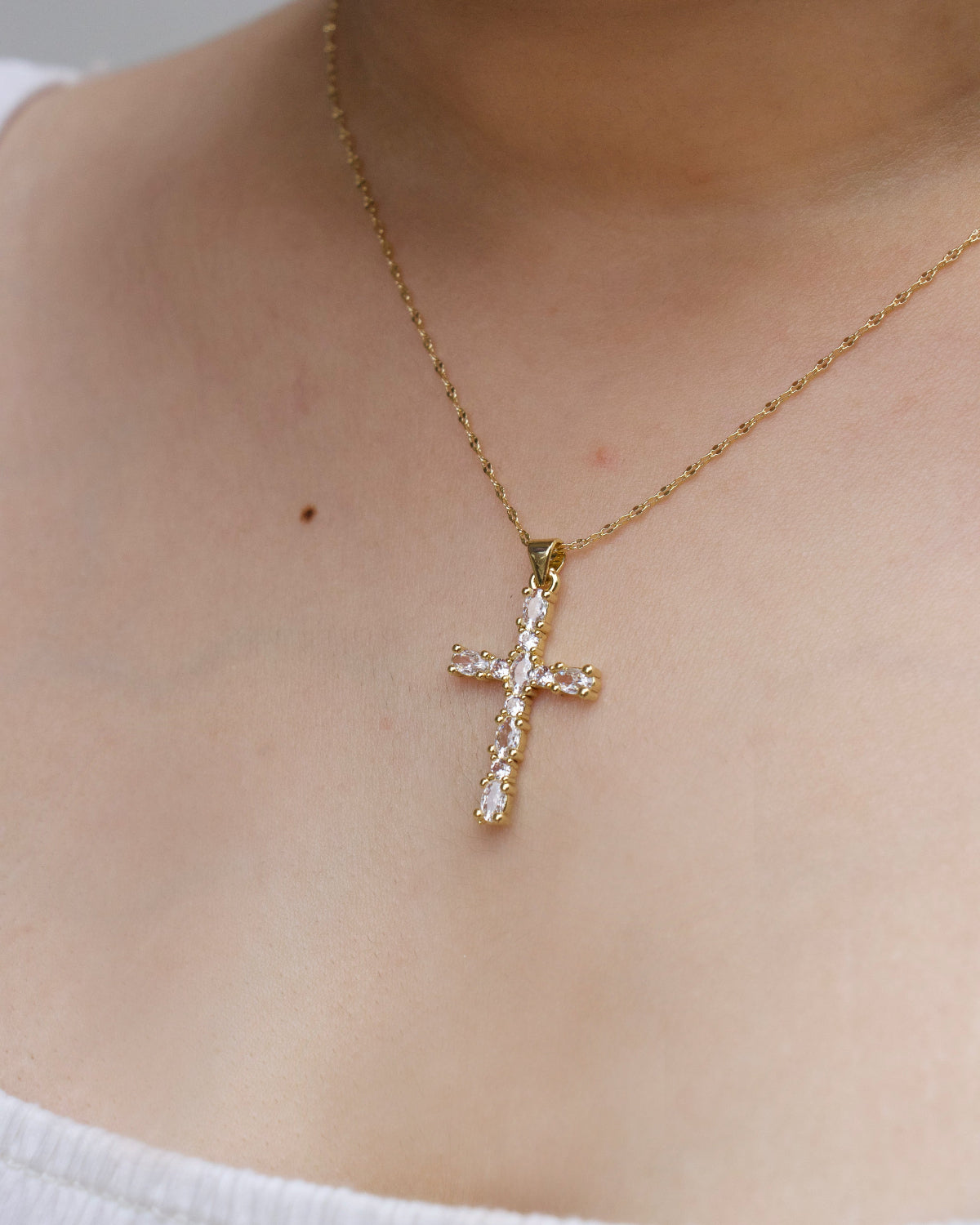 Heaven's Light Cross Necklace