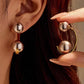 Two-Way Ball Earrings (Dual Tone)