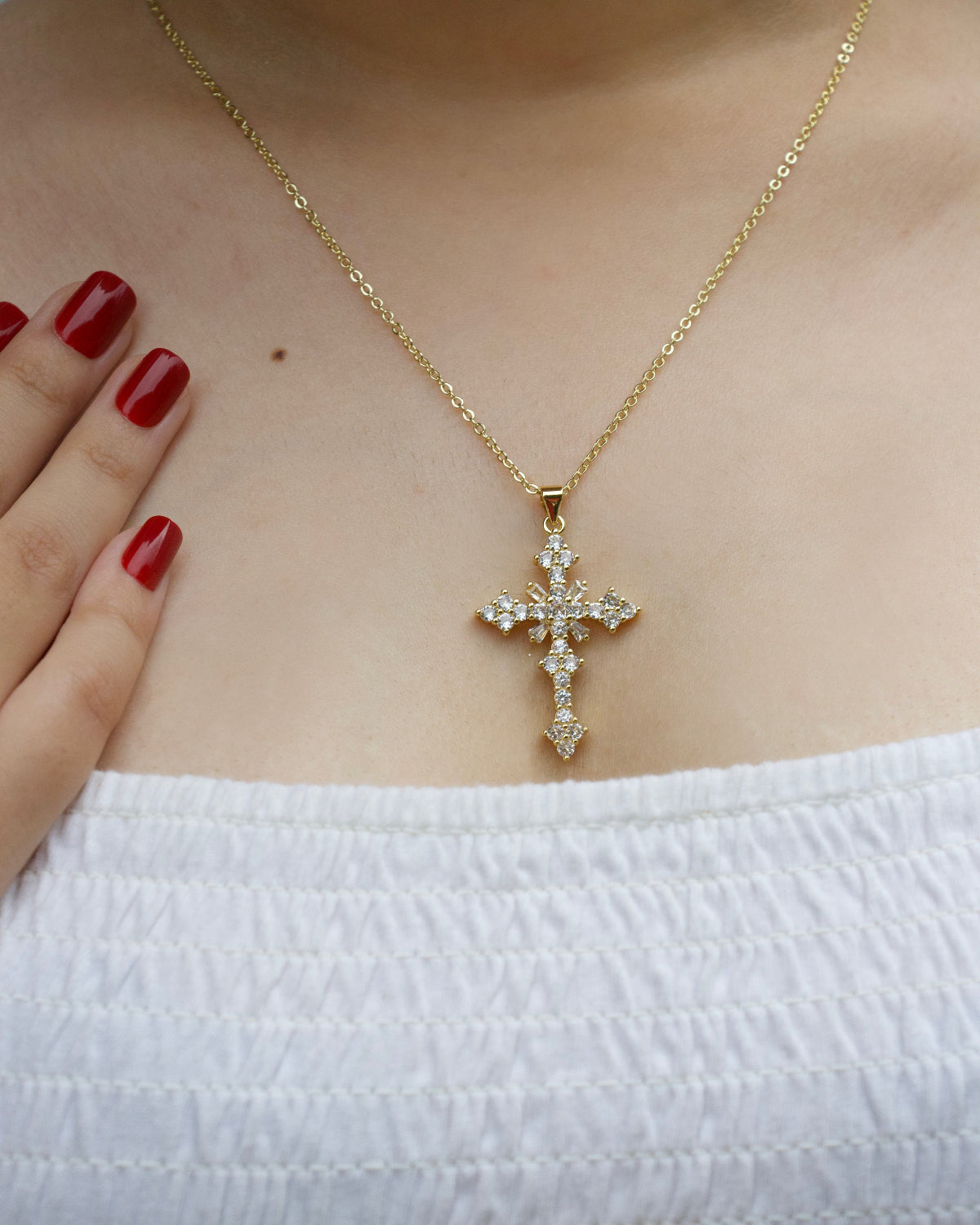 Rosalie Cross Necklace