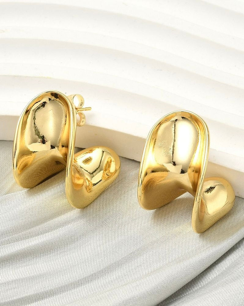 Molten Form Earrings