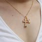 Double Cross Necklace