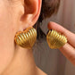 Striped Heart Earrings