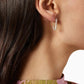 Mini Pave Safety Pin Earrings