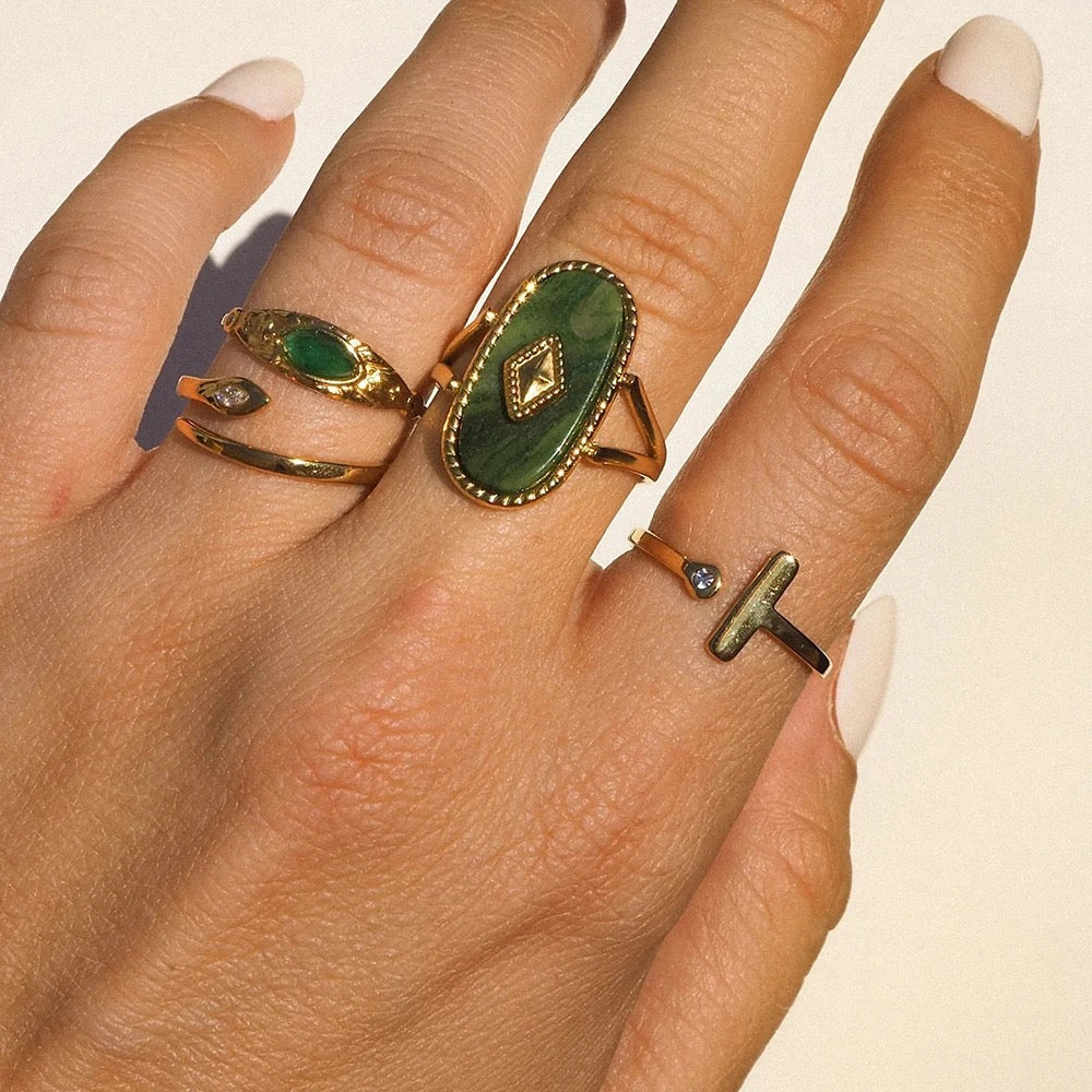 African Jade Ring