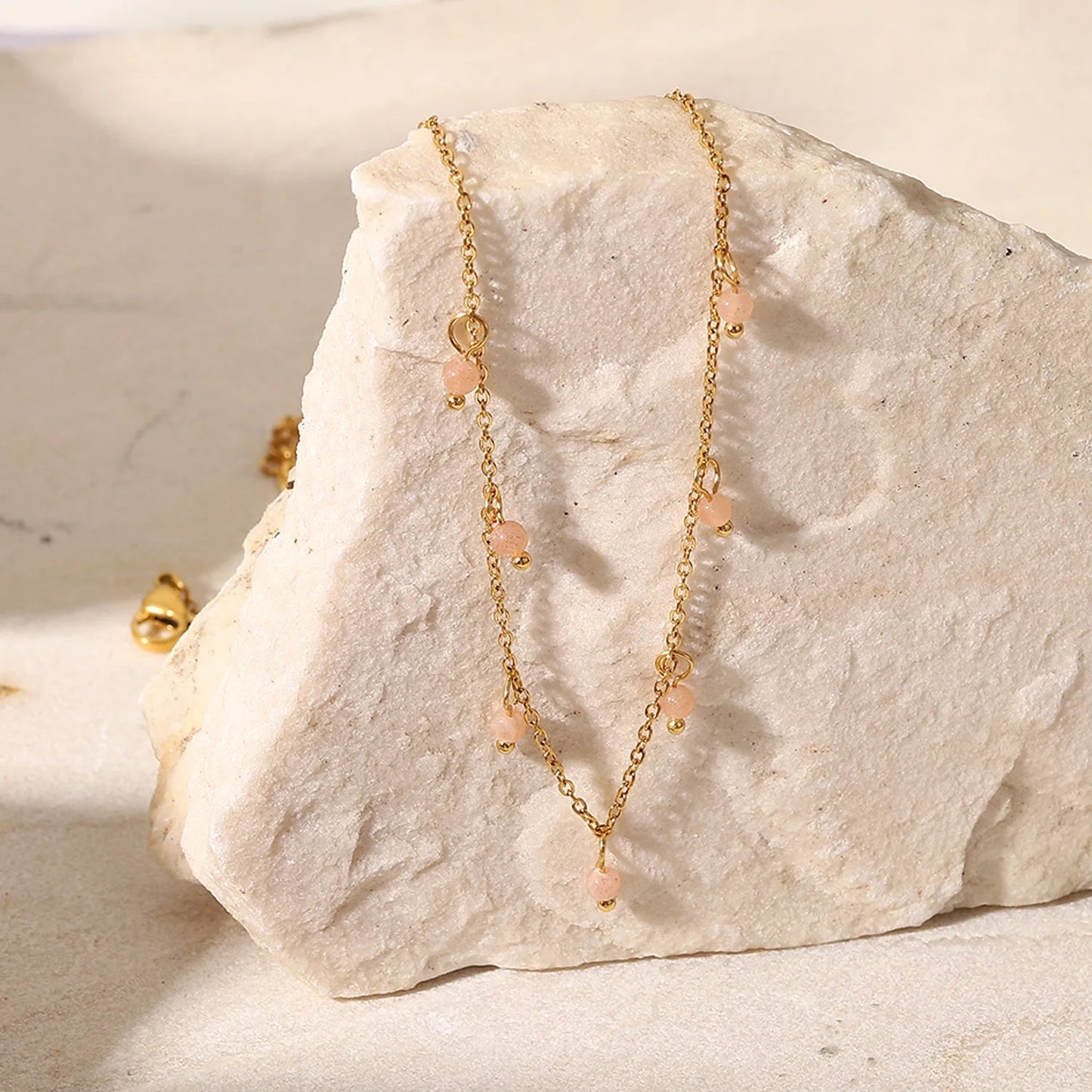 Pink Tassels Necklace