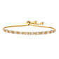 Rectangular Tennis Slider Bracelet