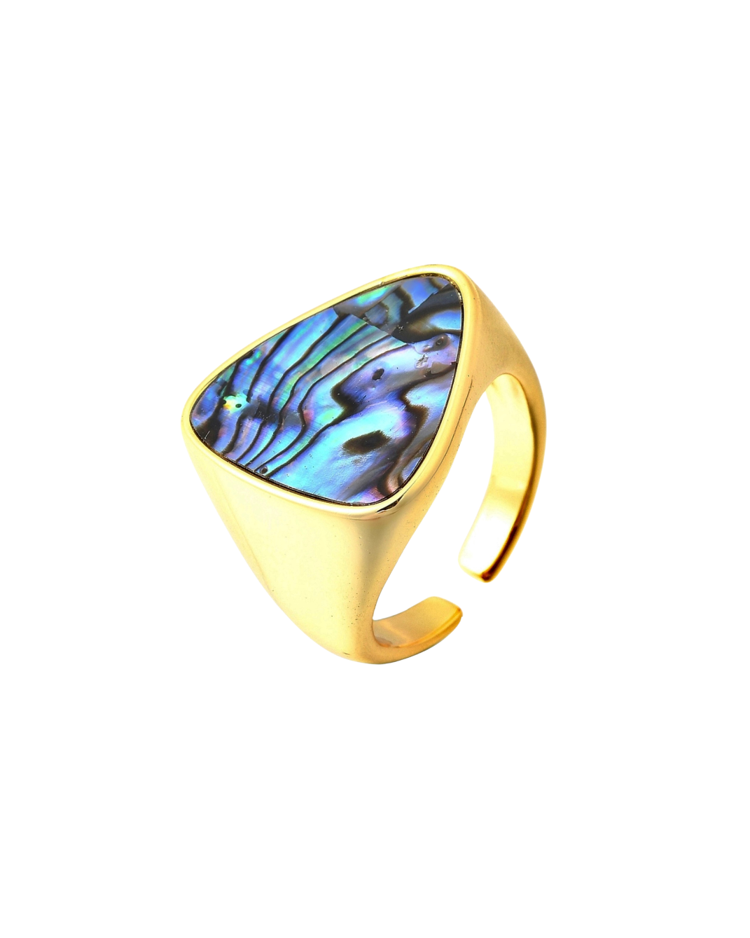 Natural Abalone Shell Ring
