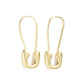 Safety Pin Hoop Earrings