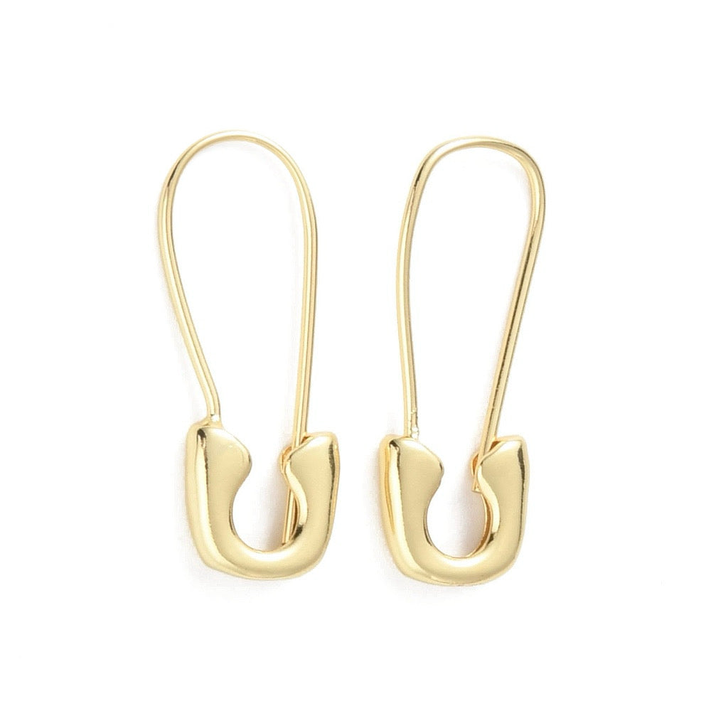 Safety Pin Hoop Earrings