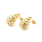 Textured Spiral Teardrop Earrings