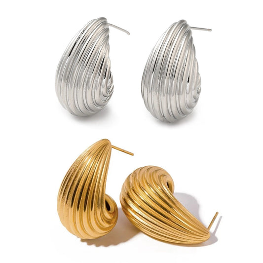 Striped Waterdrop Earrings