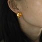 Round Hammered Earrings