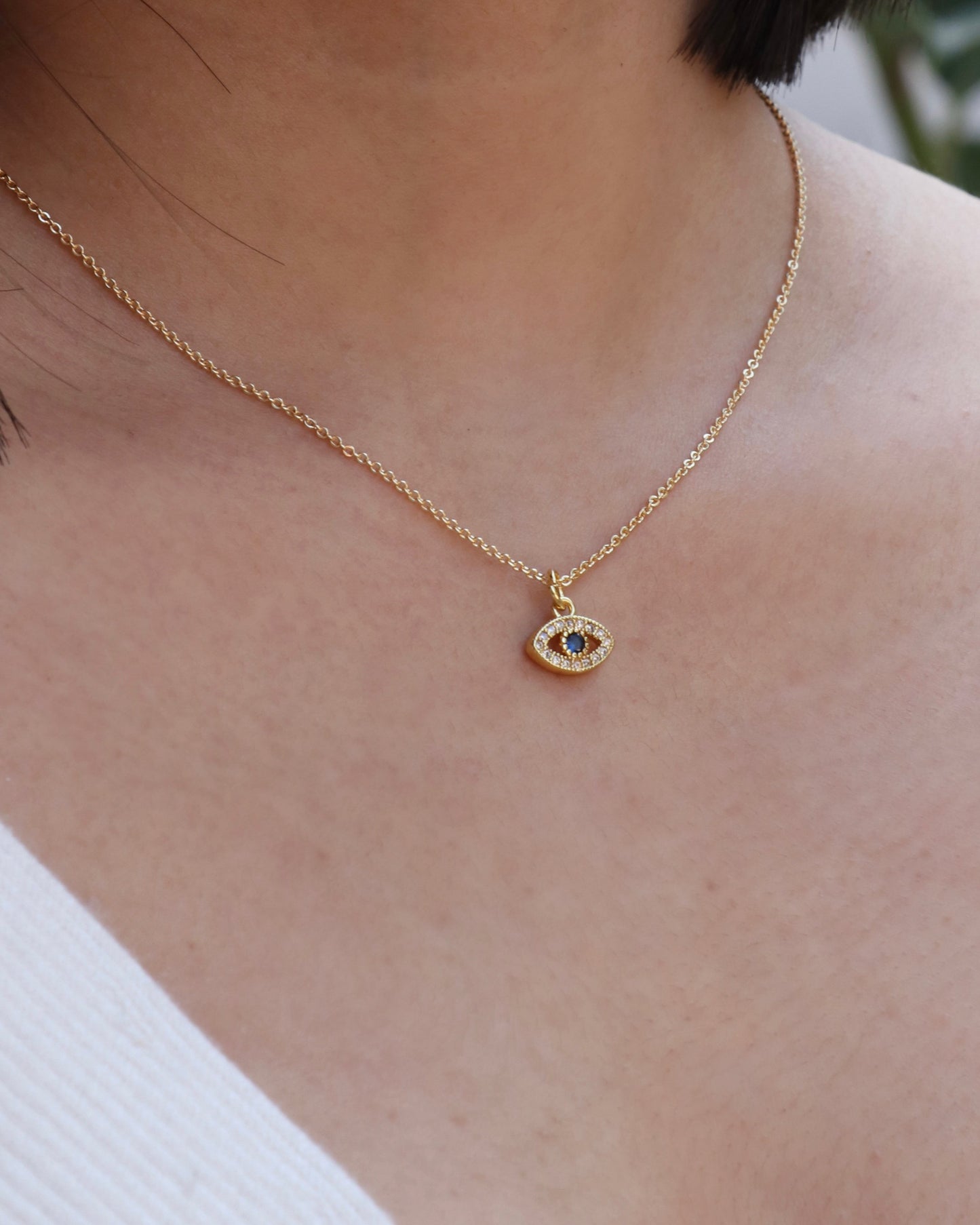 Dainty Evil Eye Necklace