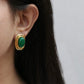 Green Onyx Stone Earrings