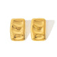 Rectangle Hammered Earrings