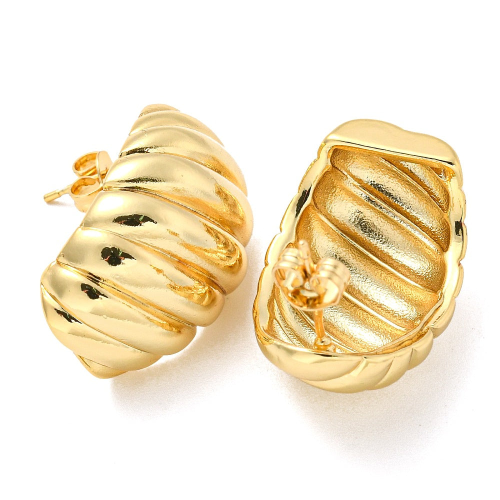 Chunky Croissant Earrings