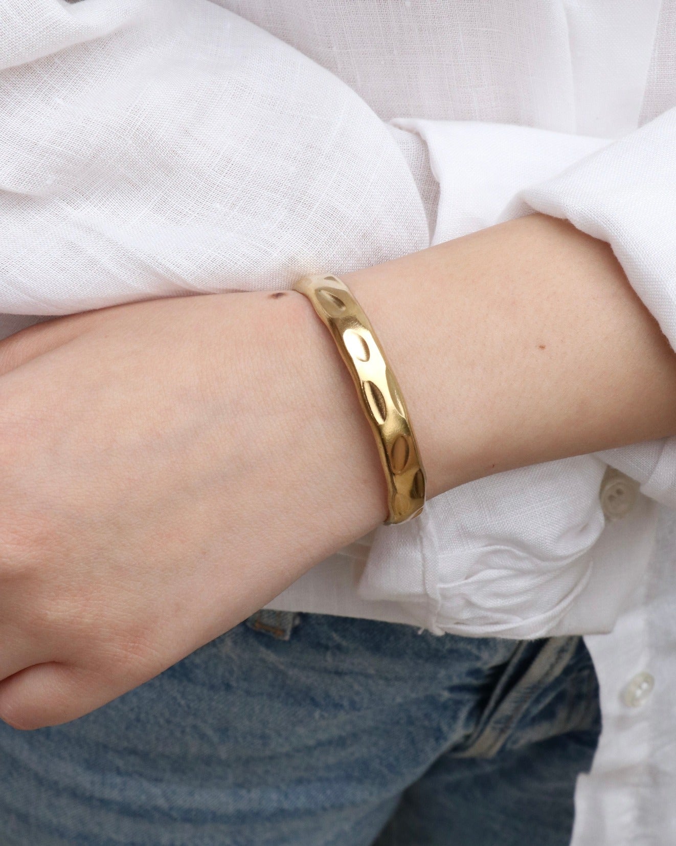 Hammered Bangle