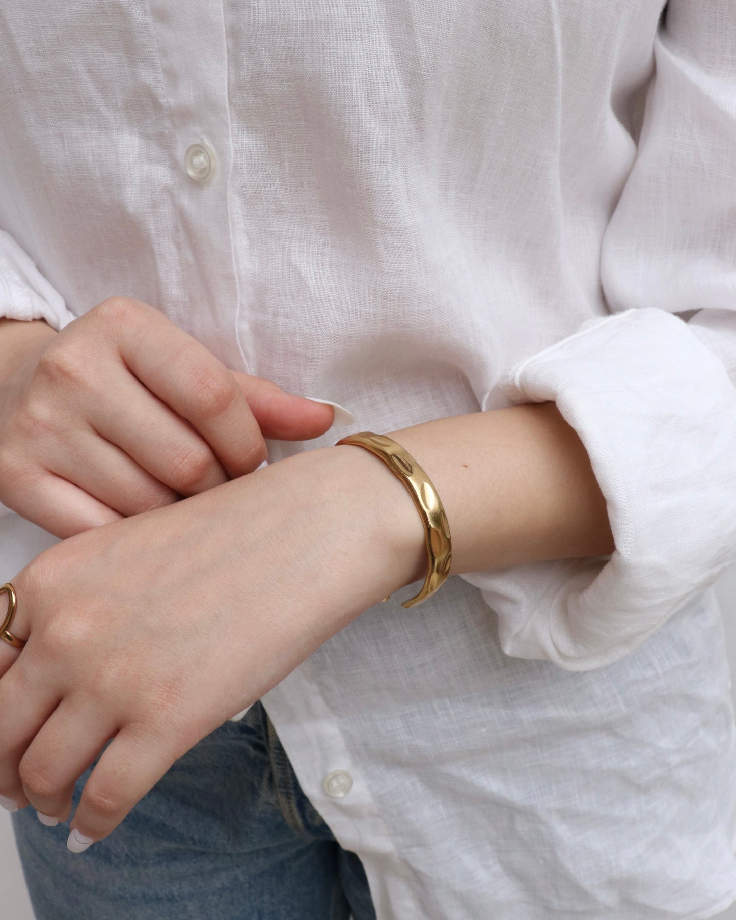 Hammered Bangle