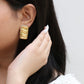 Rectangle Hammered Earrings