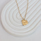 Textured Evil Eye Necklace