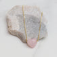 Rose Quartz Heart Necklace