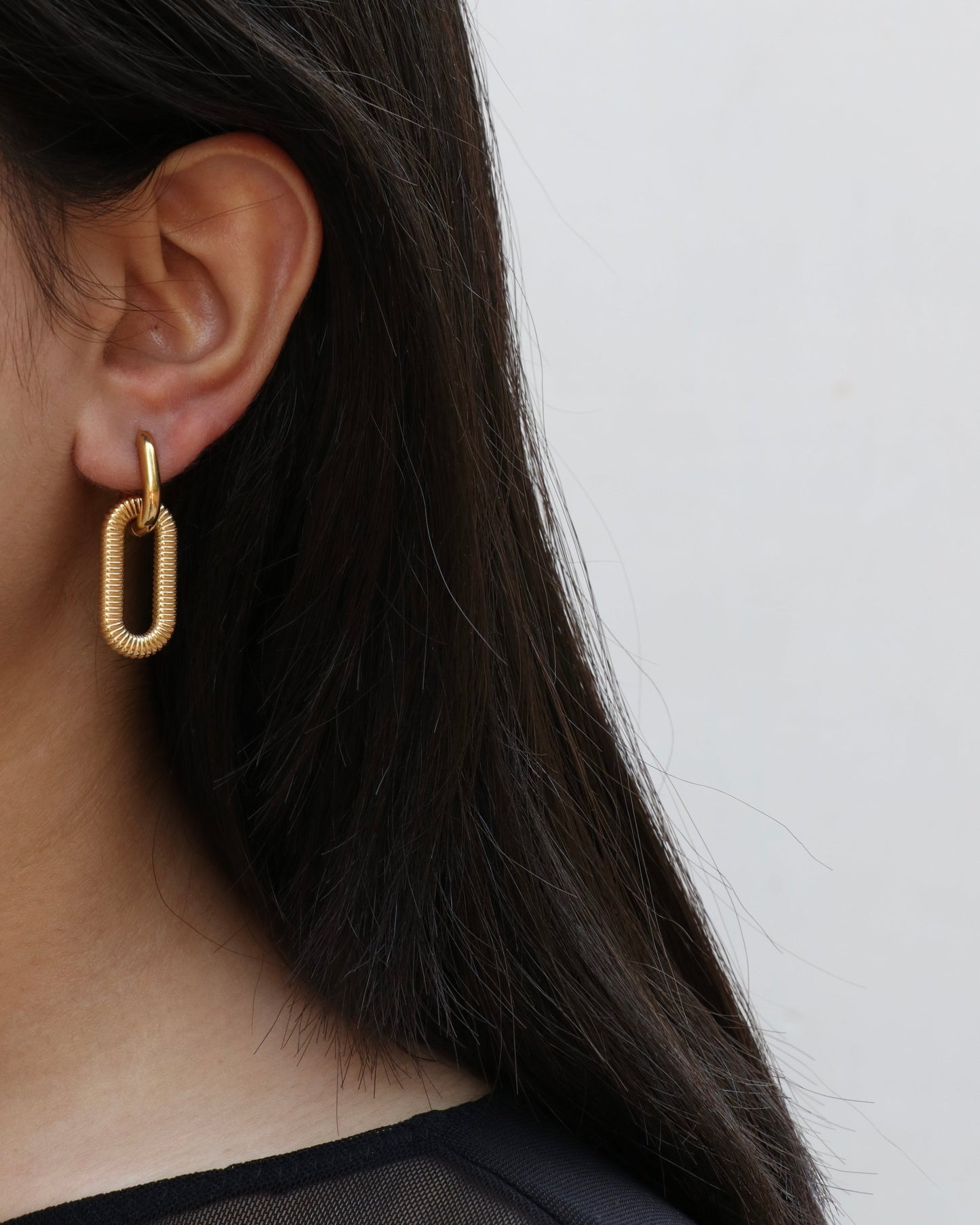 Spiral Link Hoops