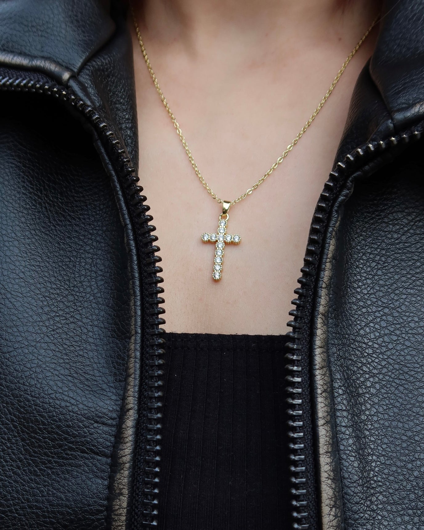 Aura Cross Necklace