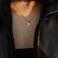 Mini Bless Cross Necklace