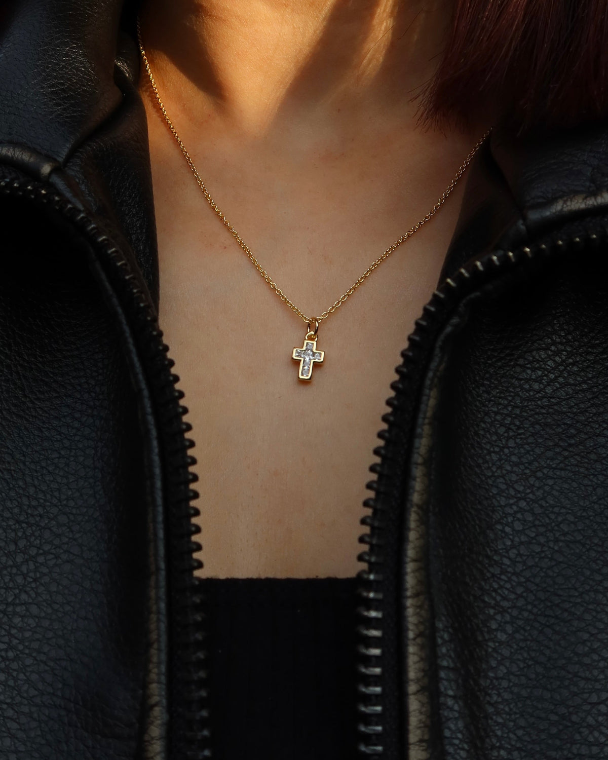 Mini Divine Cross Necklace