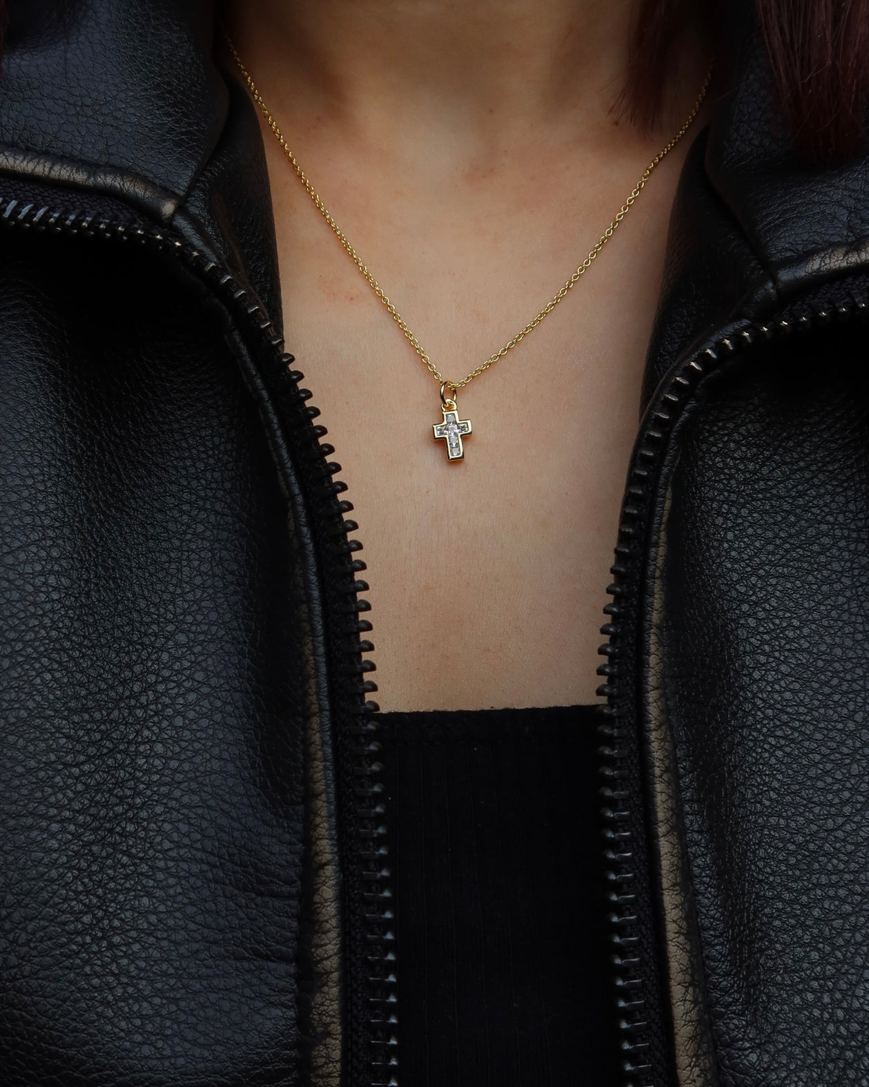Mini Divine Cross Necklace