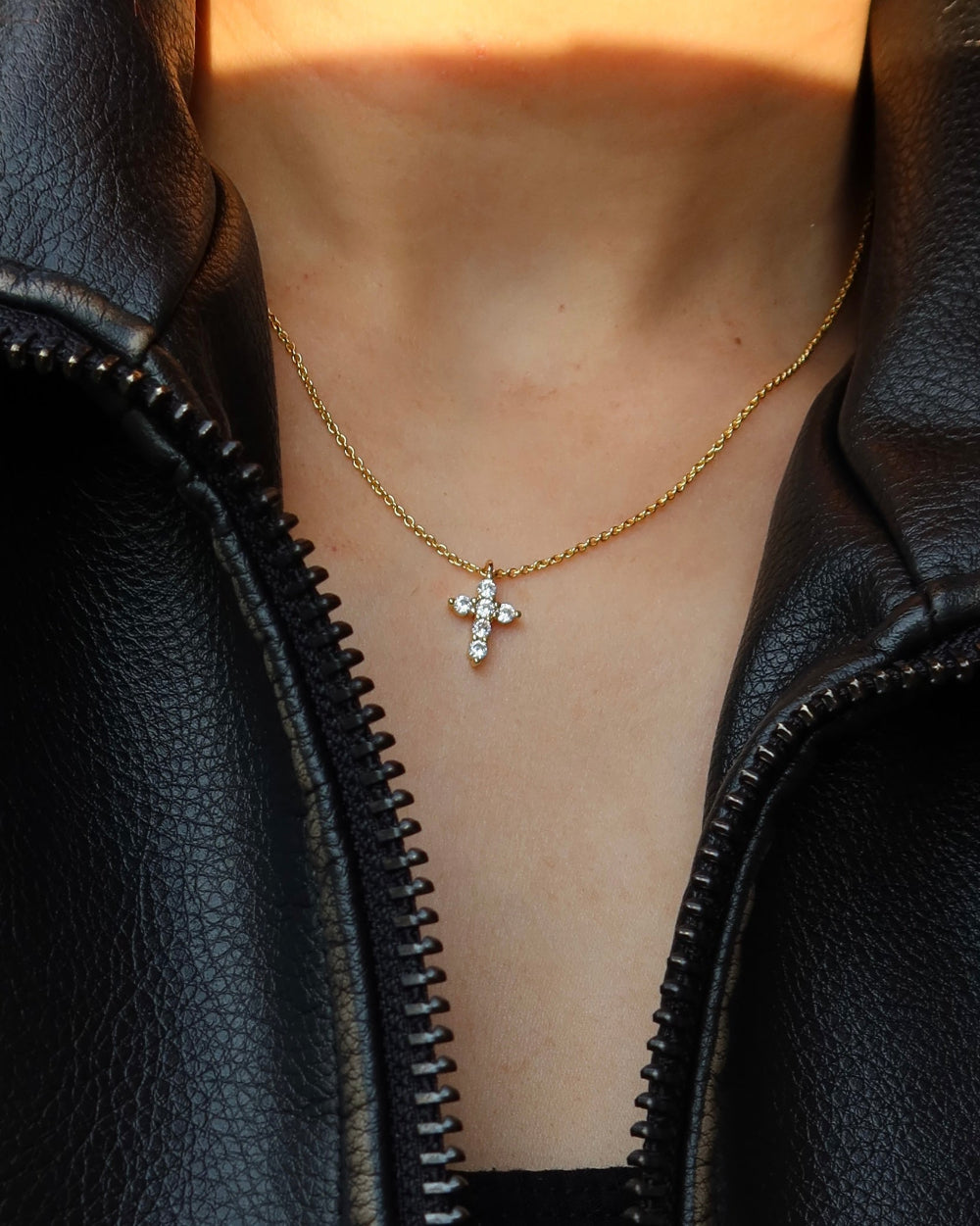 Mini Faith Cross Necklace