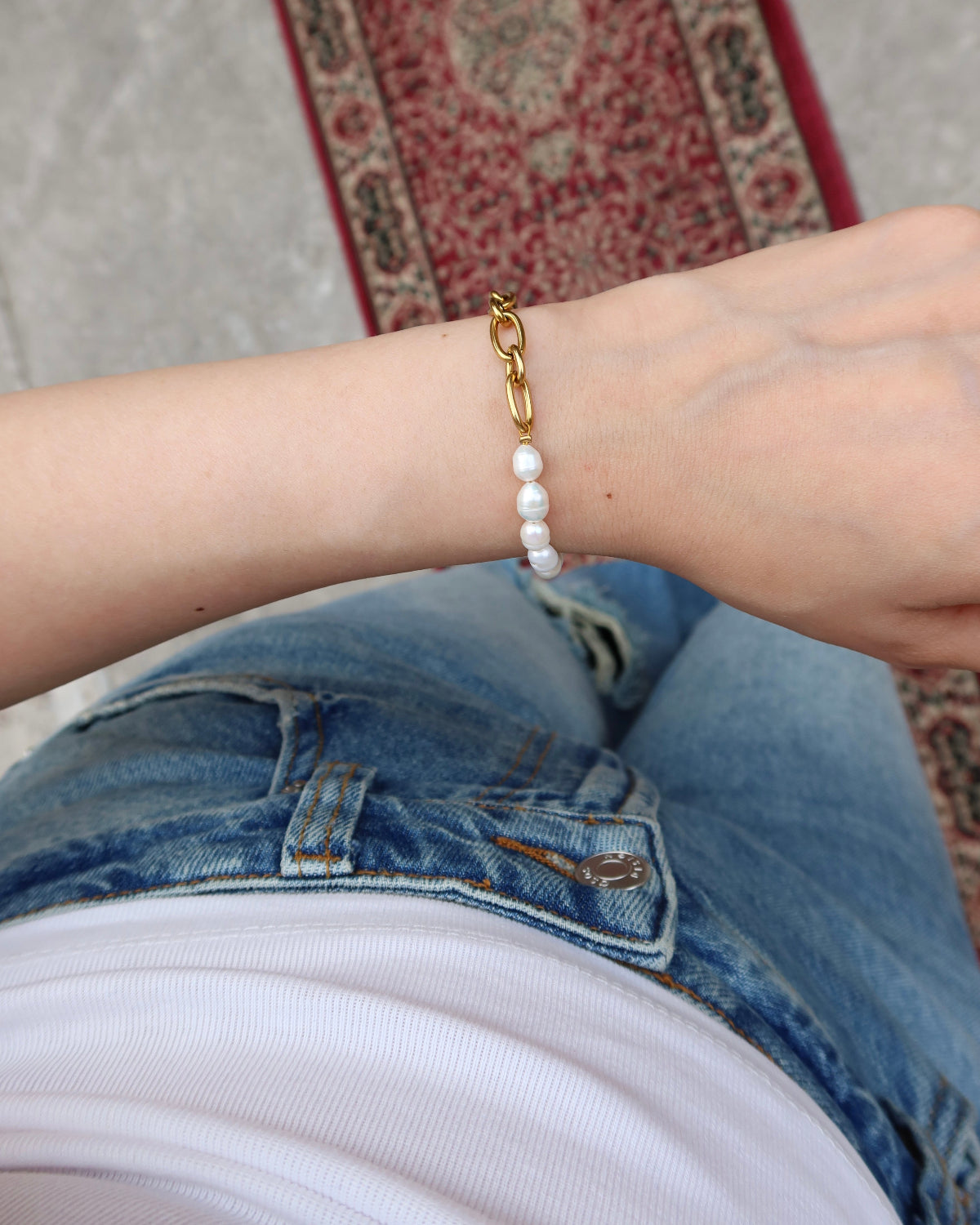 Pearl Heart Bracelet