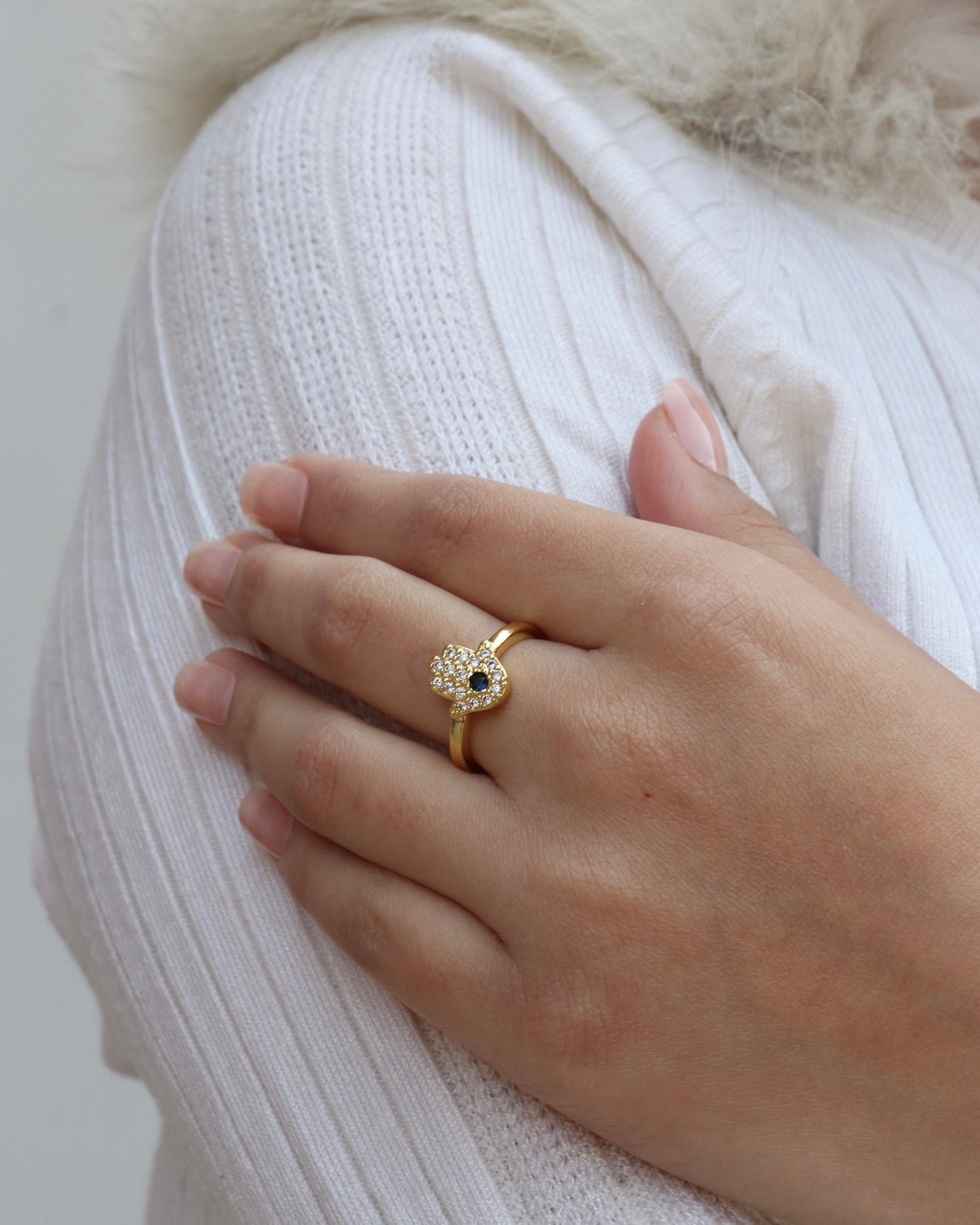 Hamsa Hand Ring