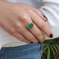 African Jade Oval Ring