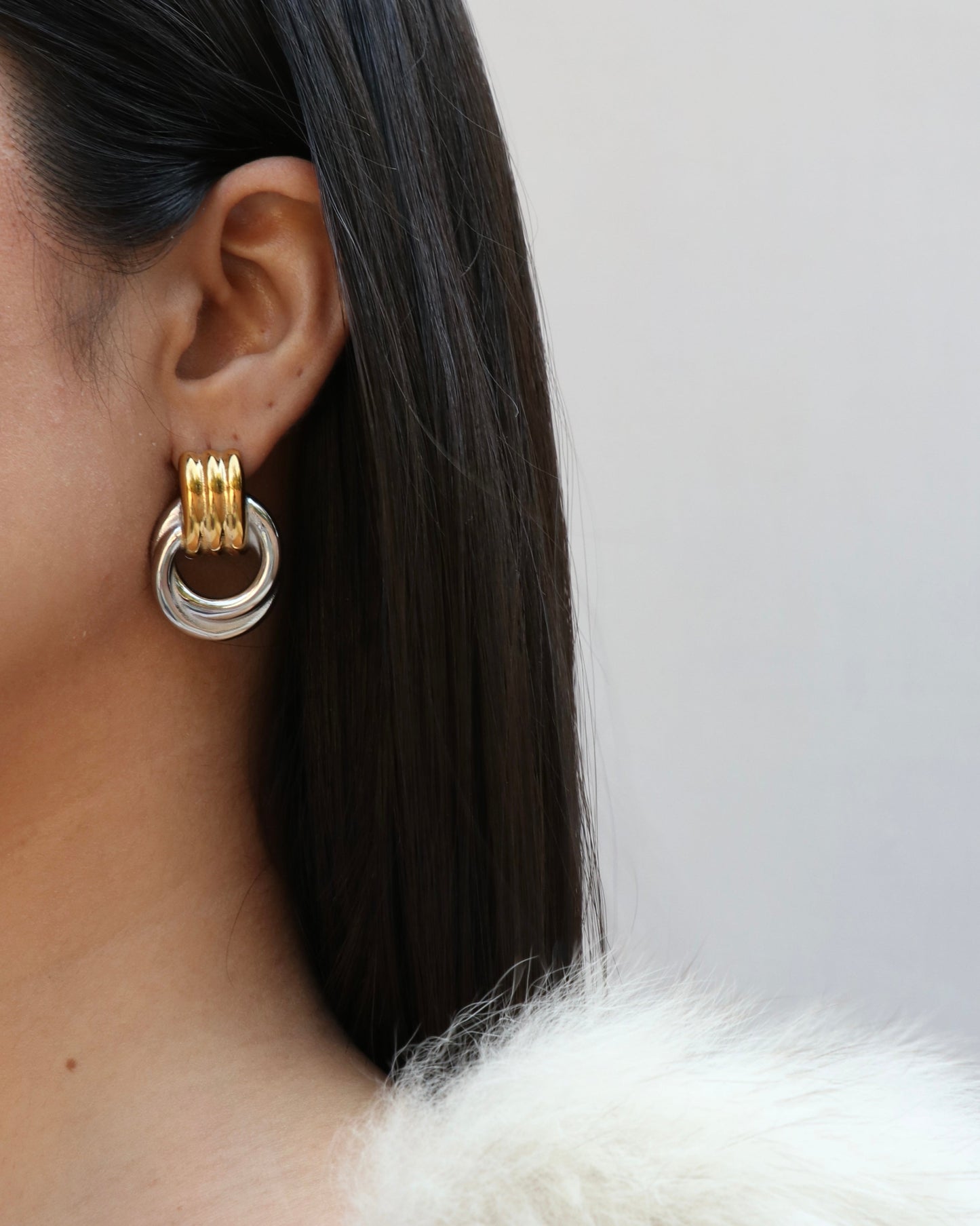 Revolve Earrings (Dual Tone)