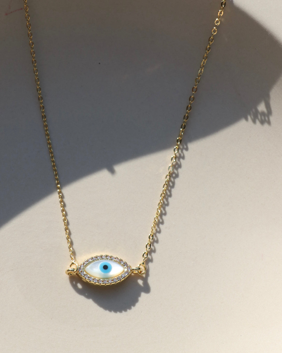 Evil Eye Shell Necklace