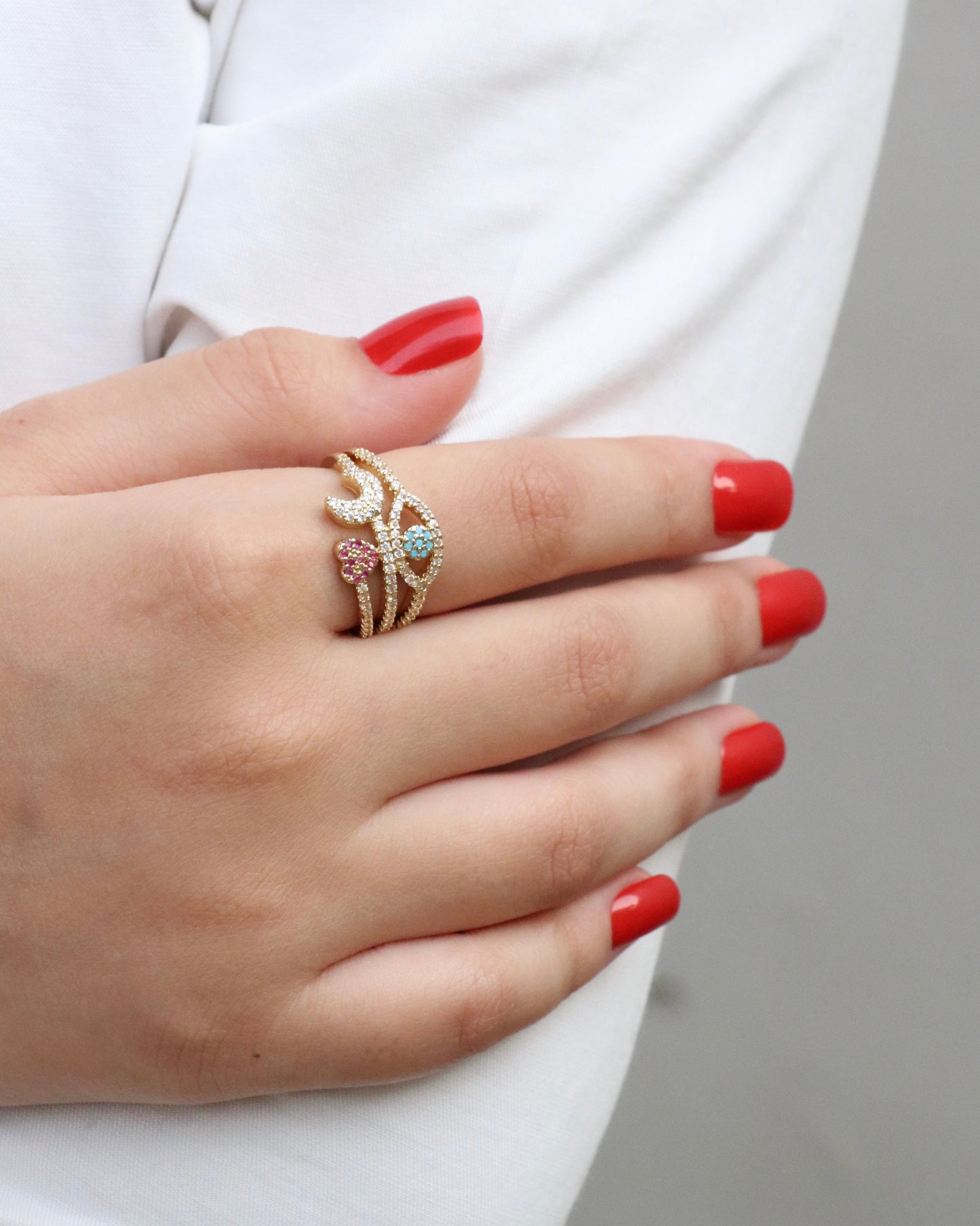 Celestia Shield Ring