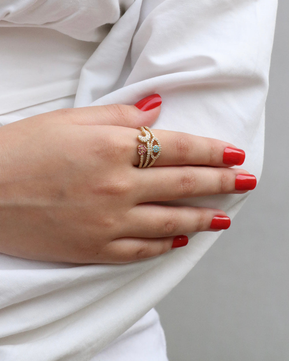 Celestia Shield Ring