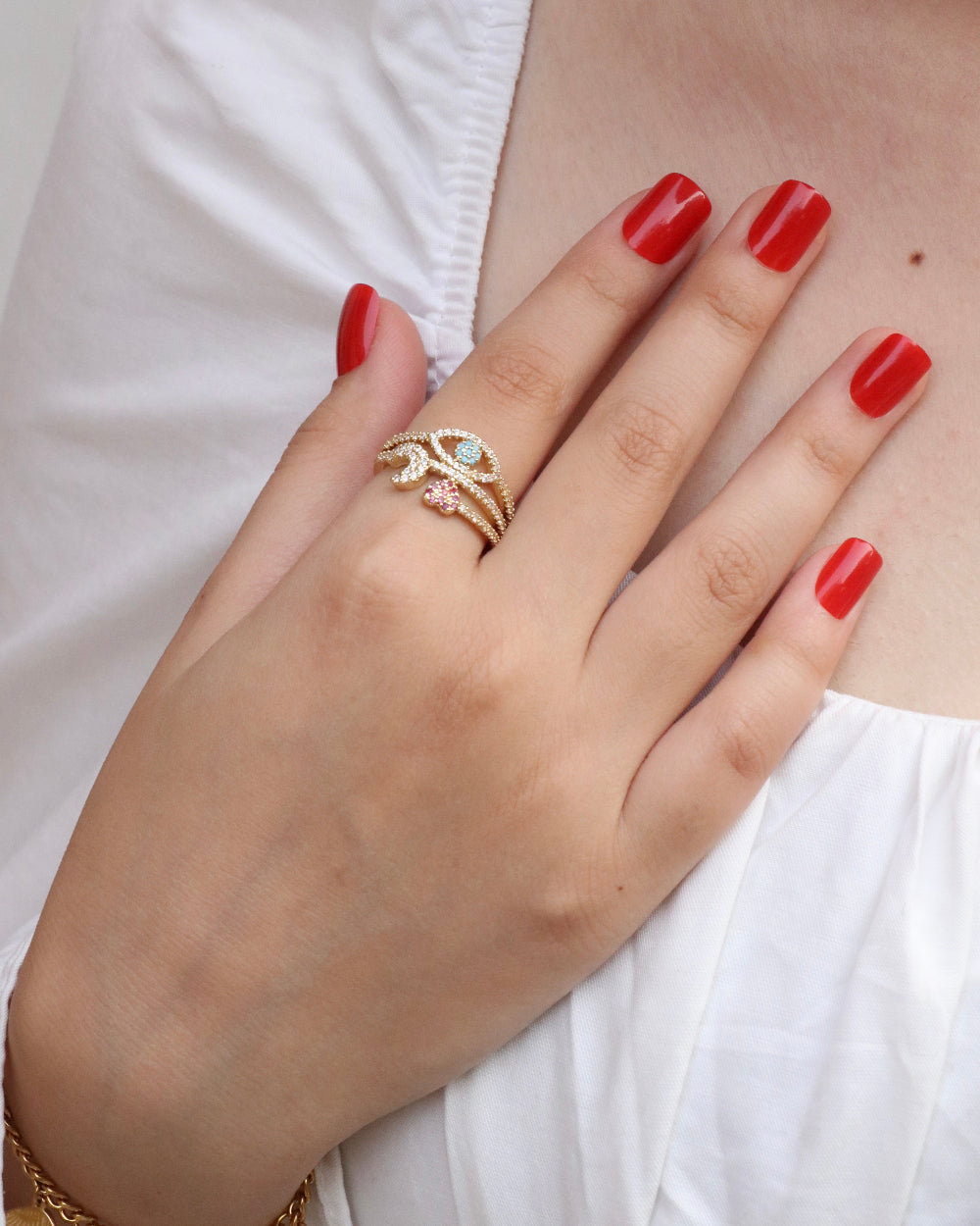 Celestia Shield Ring