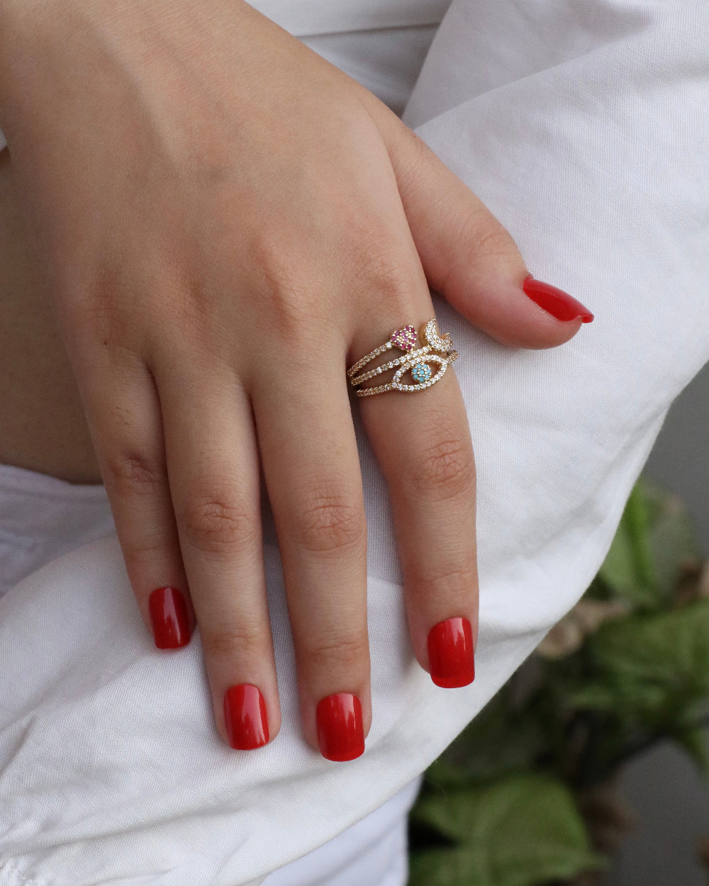 Celestia Shield Ring