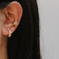 Studded Triple Row Ear Cuff
